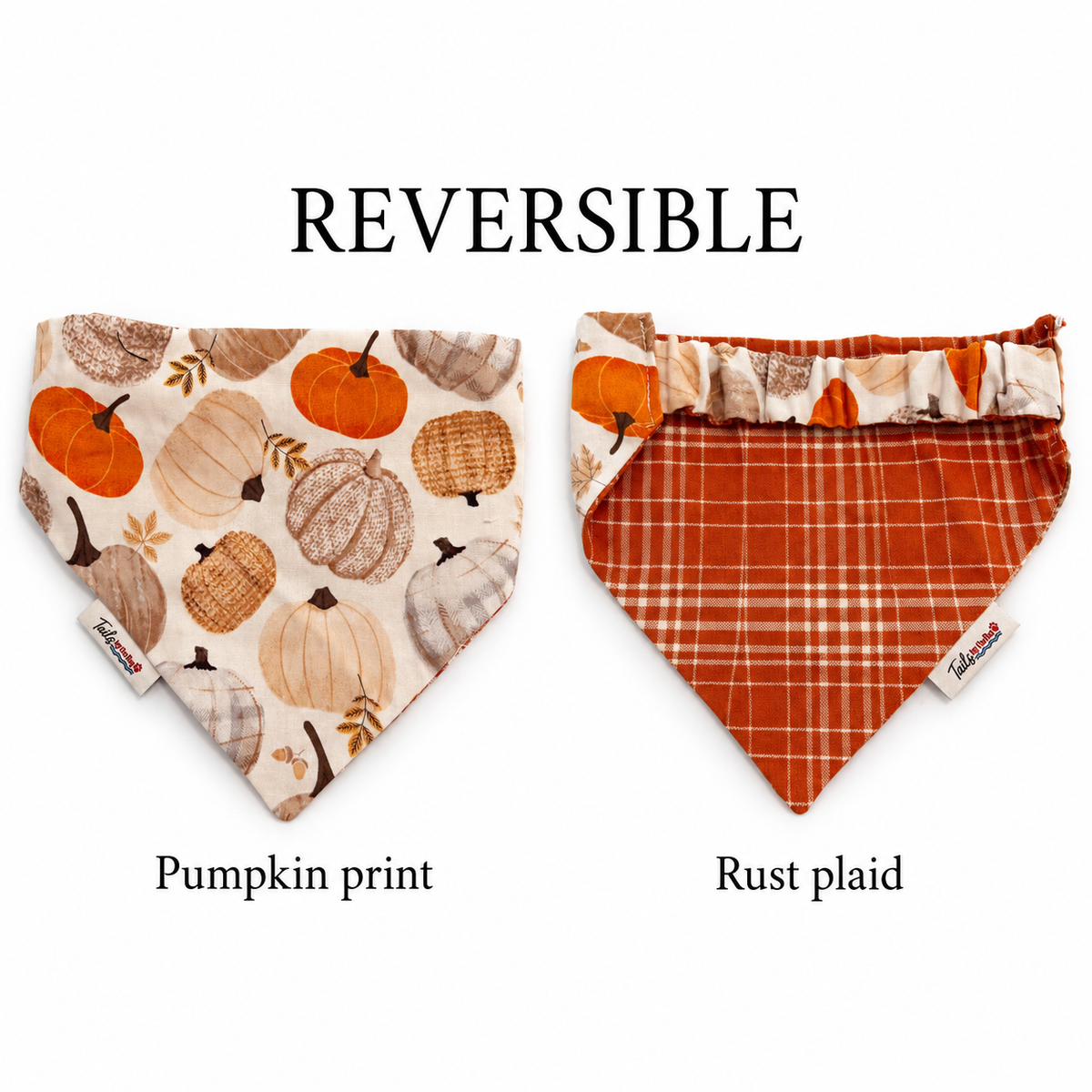 Cozy Harvest – Reversible Dog Bandana