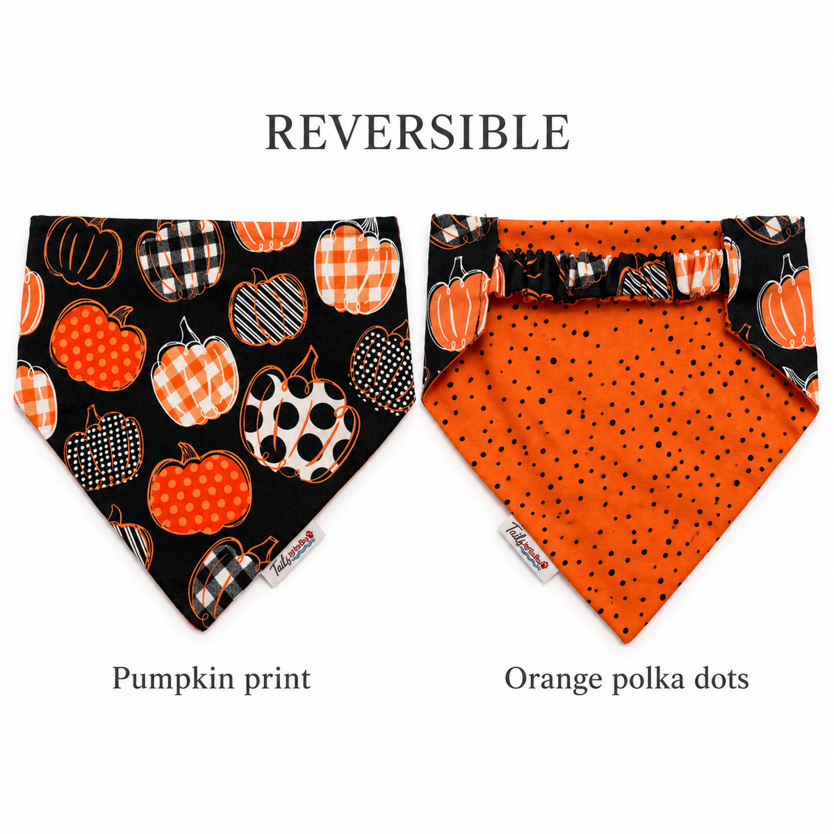 Pumpkin Party – Reversible Dog Bandana