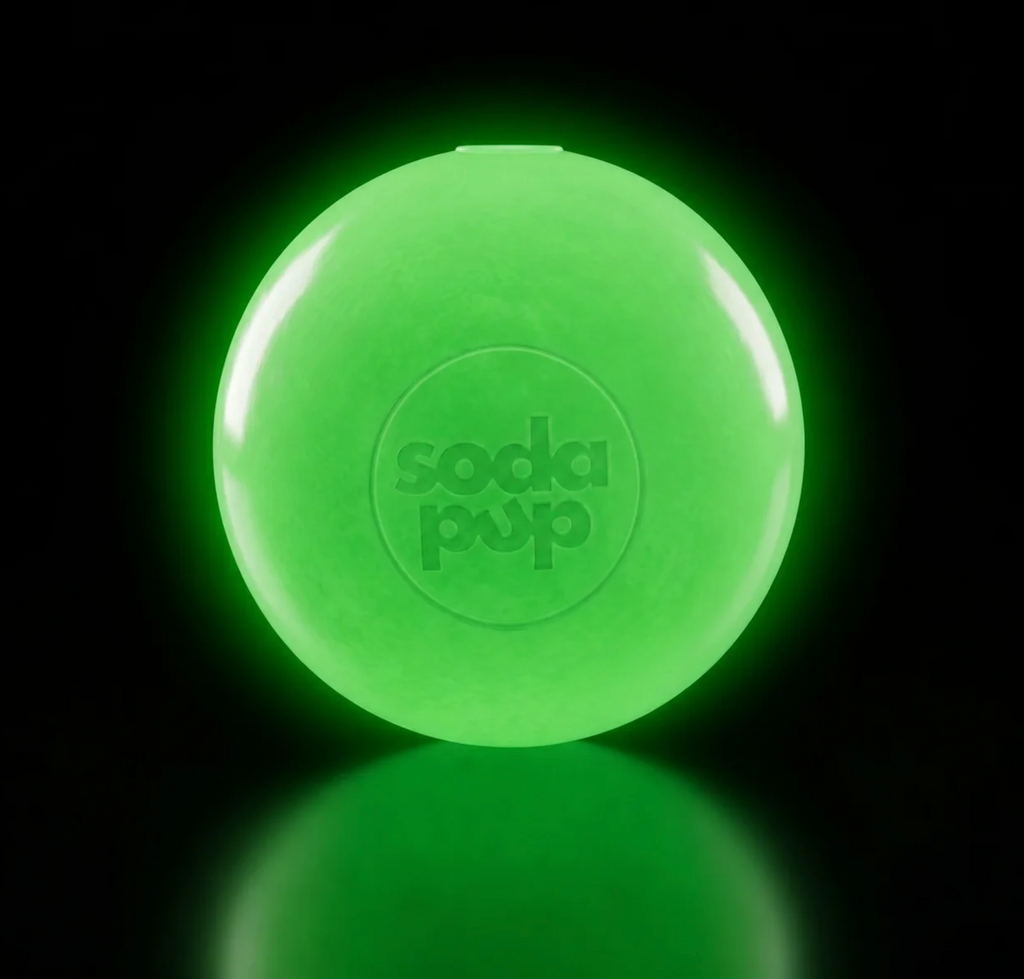 Squeak Ball - Glow in the Dark - Durable Squeaky Dog Toy, Floats, Chew Toy | USA Made