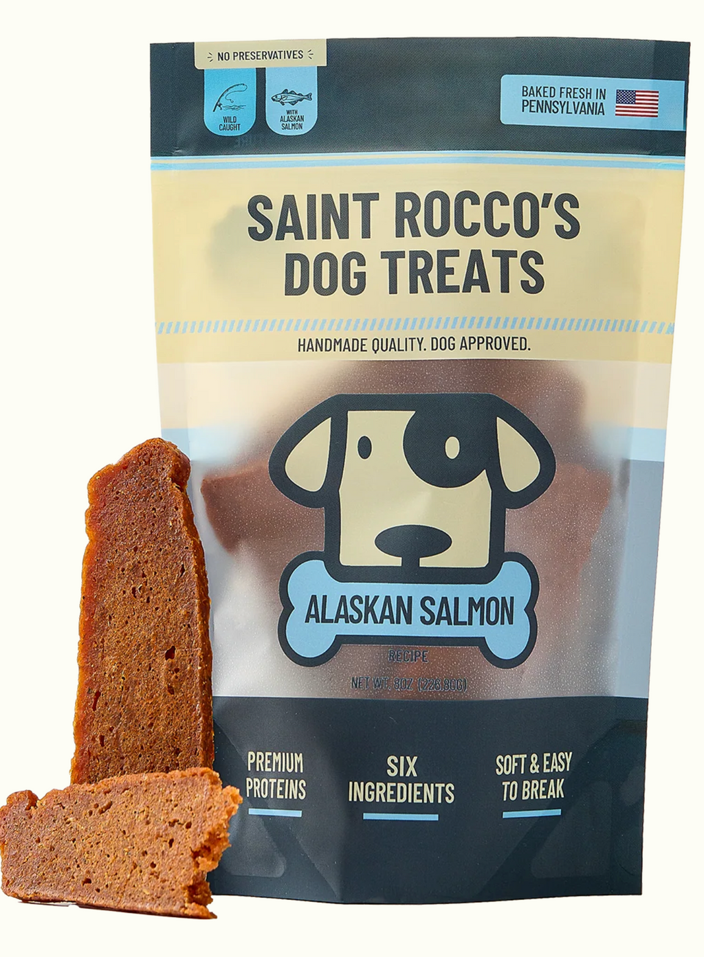 Alaskan Salmon Treats - 8oz Saint Rocco's Treats