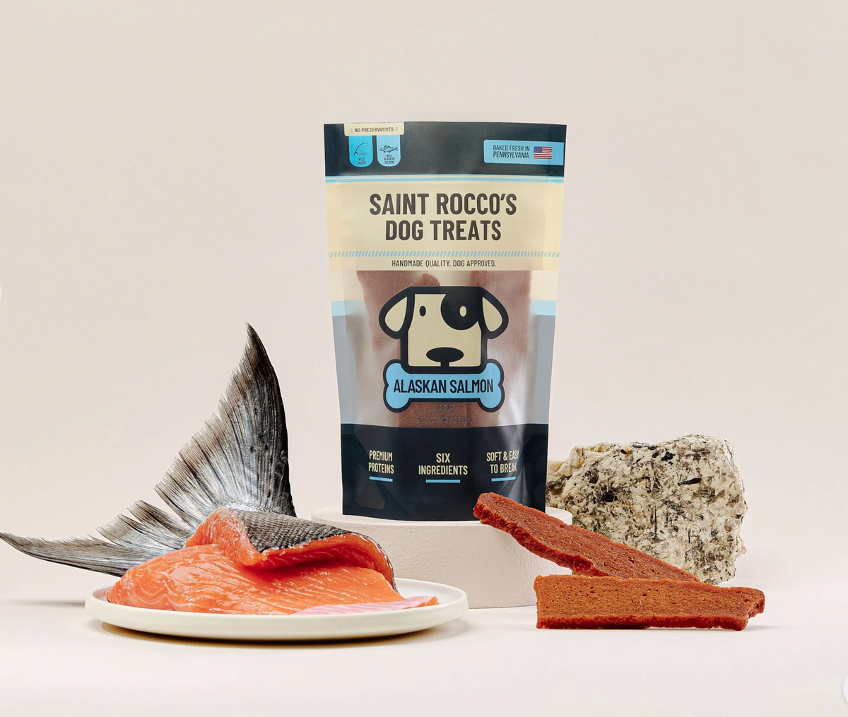 Alaskan Salmon Treats - 8oz Saint Rocco's Treats