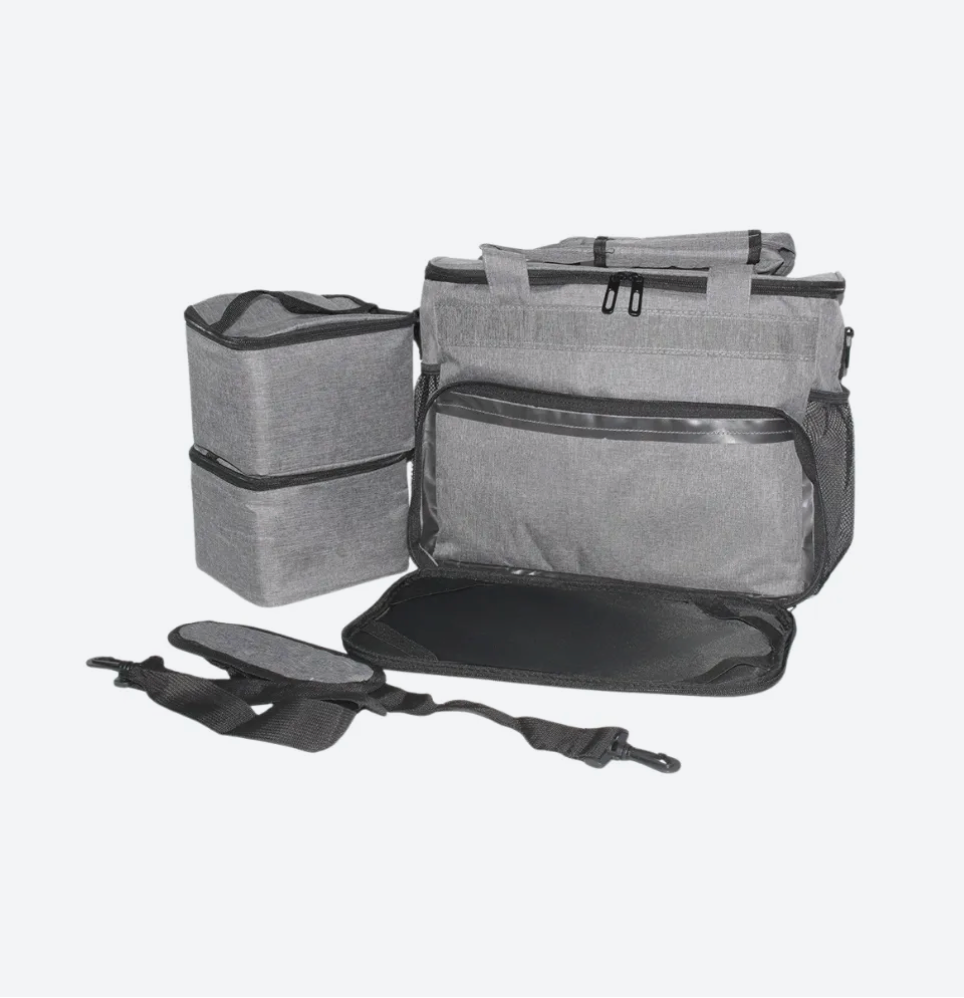 Portable Pet Travel Storage Bag Food Container Treat Pouch for Outdoor Dogs and Cats