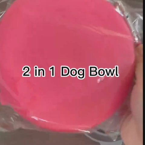 Collapsible Pet Travel Bowl Portable Dual Feeder